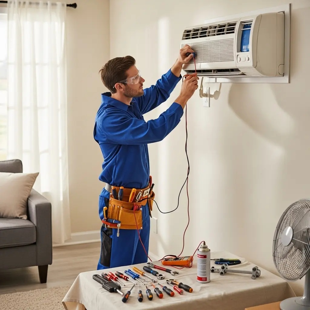Pursaklar Eminçelik Eminçelik klima gaz dolumu ve bakım – Enerji verimliliği artırıldı. - Teknik servis örneği